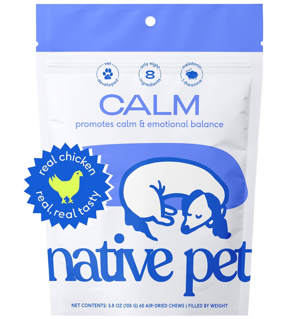 Native Pet Calm Chews for Dogs - Anxiety & Calming Supplement (Size: 60 Count)