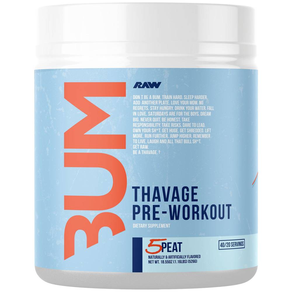 Raw Thavage Pre-Workout Powder