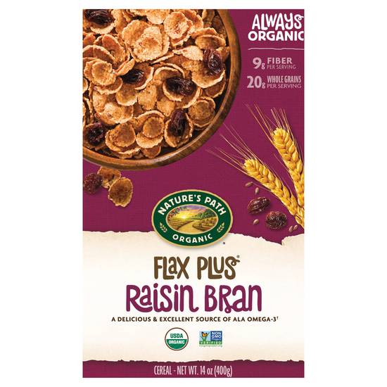 Nature's Path Organic Flax Plus Raisin Bran Cereal