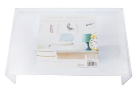 Clear Desktop Riser 14.5in x 9in Iridescent