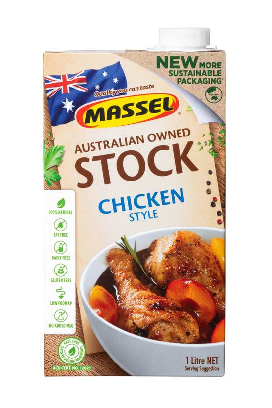 Massel Organic Liquid Stock Chicken Style 1L