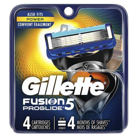 Gillette cartouches pour rasoir fusion 5 proglide de gillette (4 cartouches) - fusion proglide men’s razor blade refills (4 pieces)