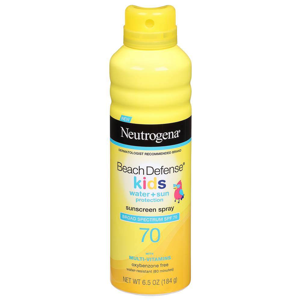 Neutrogena Beach Defense Broad Spectrum Spf 70 Kids Sunscreen Spray (6.5 oz)