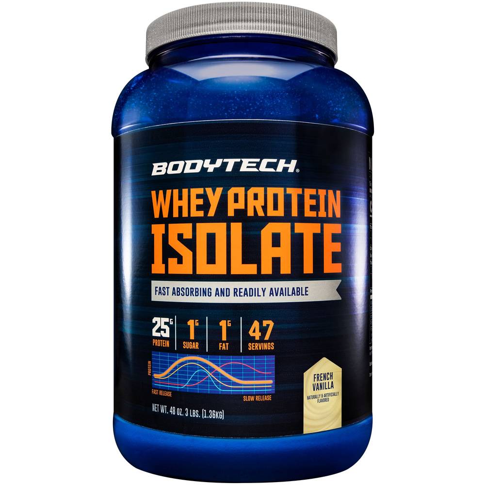 Bodytech Whey Protein Isolate Powder (48 oz) (french vanilla)