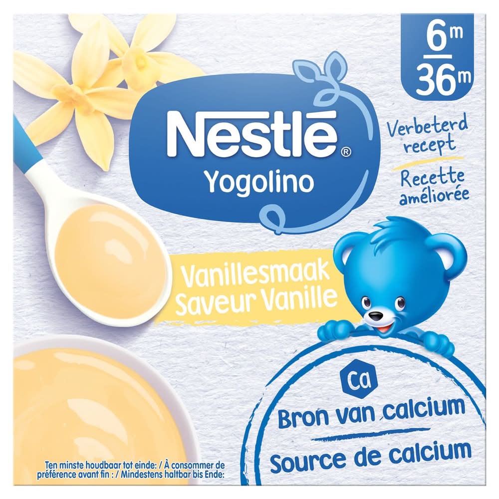 NESTLÉ Yogolino Laitage Vanille dès 6 mois 4x100g