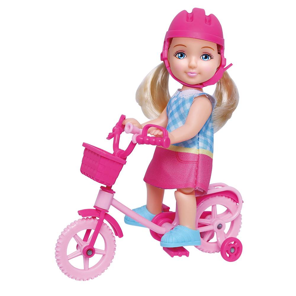 Kids'n play muñequita con bicicleta (1 u)