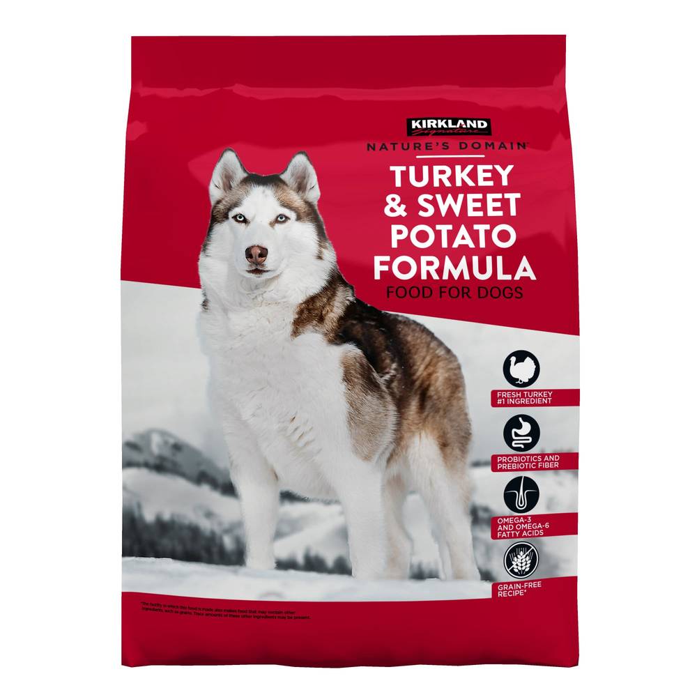 Kirkland Signature Nature's Domain Turkey Meal and Sweet Potato Dog Food, 35 lbs