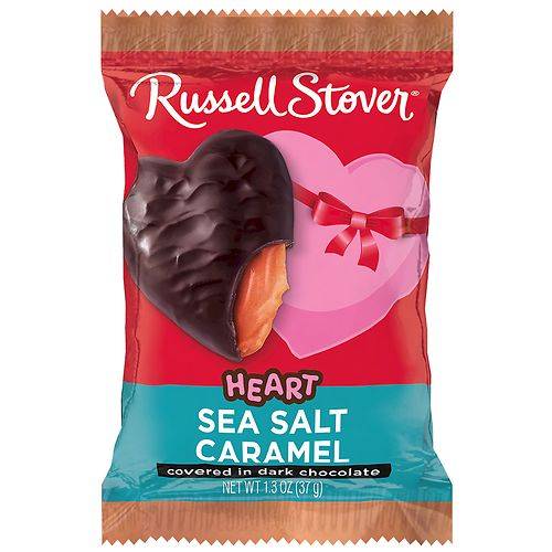 Order Russell Stover Valentine Chocolate Heart, Sea Salt Caramel - 1.3 OZ food online from Walgreens store, Tampa on bringmethat.com