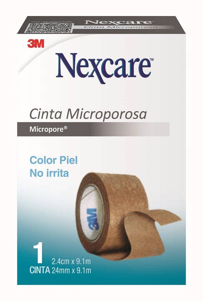 Cinta Micropore Piel Nexcare 24mm x 9.1m