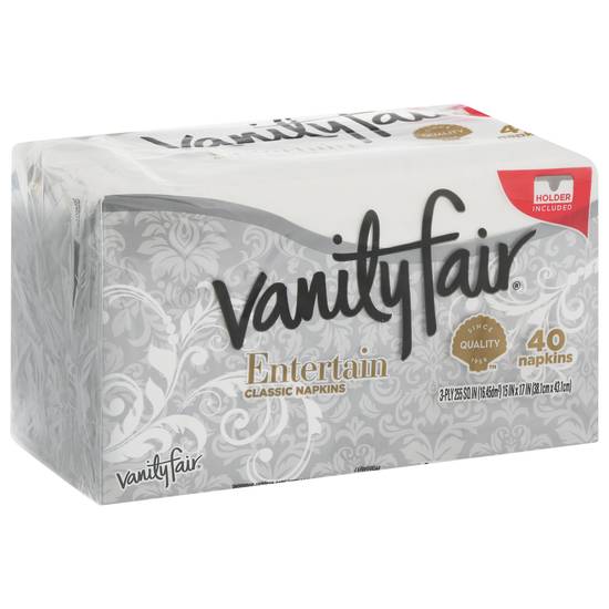 Vanity Fair 3-ply Entertain Classic Napkins (40 ct)
