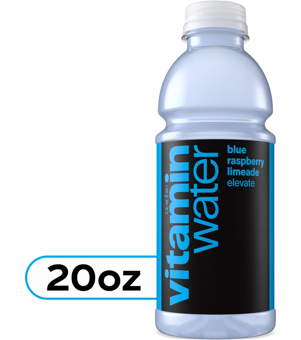 Vitaminwater Elevate Flavored Mineral Water, Blue Raspberry Limeade (20 fl oz)