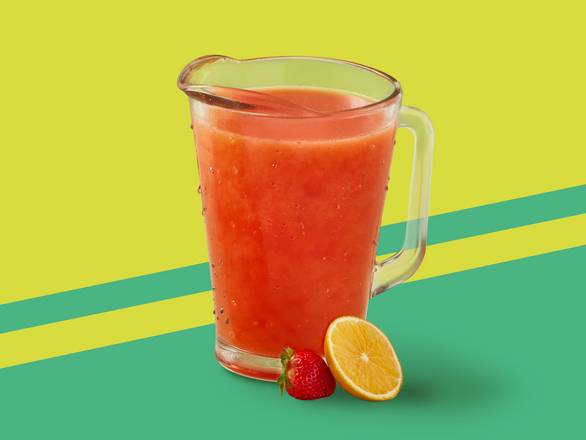 Agua de naranja con fresa