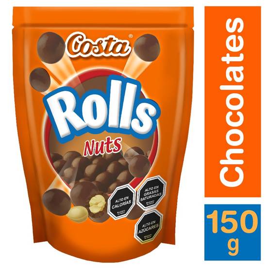 Costa - Chocolate Rolls Nuts - Doypack 150 g