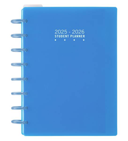 2025-2026 TUL® Discbound Weekly/Monthly Student Planner, Junior Size, Blue, July To June