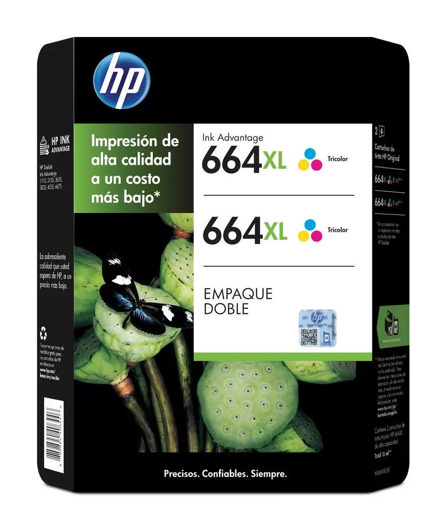 HP · Cartucho tricolor 664 xl (500 g)