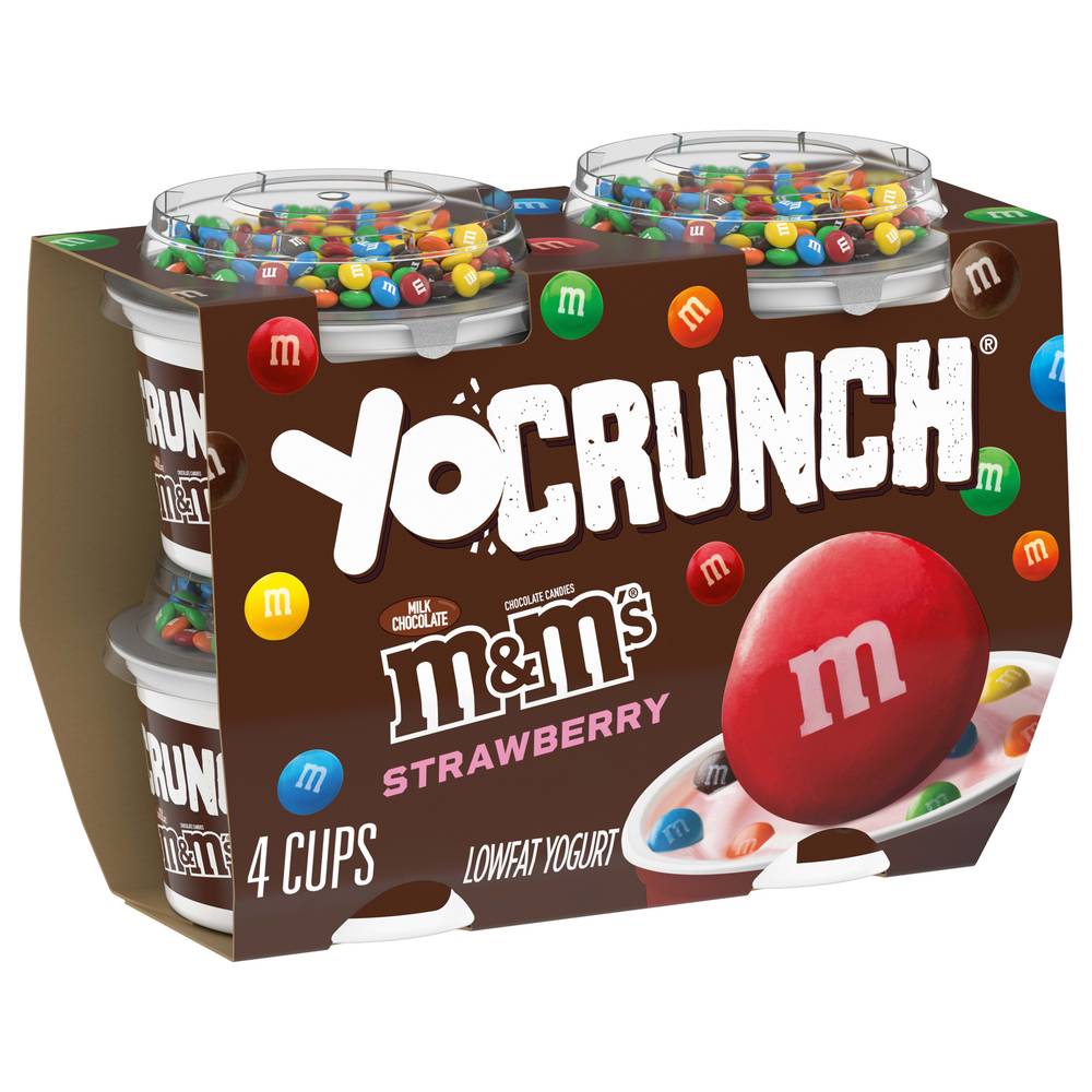 YoCrunch Low Fat Strawberry Yogurt (16 oz, 4 ct)