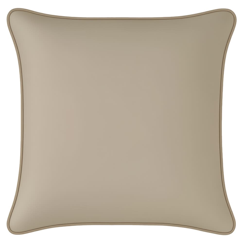 Mojo 45cm Solid Beige Cushion Cover With Pipe