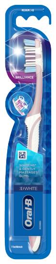 Oral-B Medium-40, 3Dwhite Brilliance Toothbrush