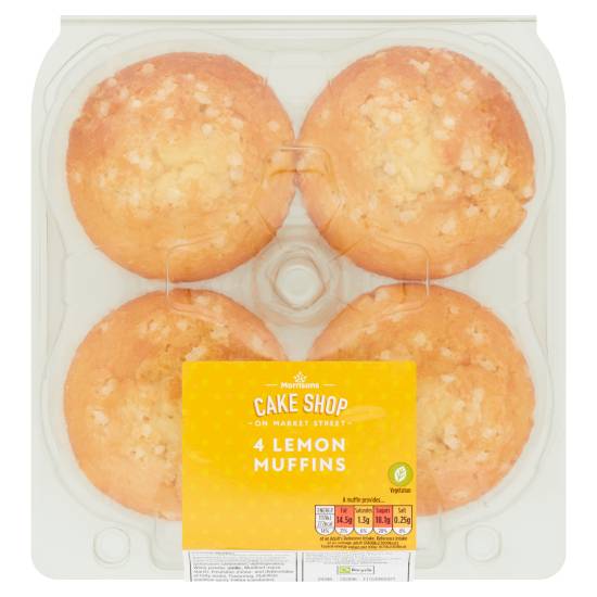 Morrisons Lemon, Cake Shop on Market Street Muffins (4 pack)