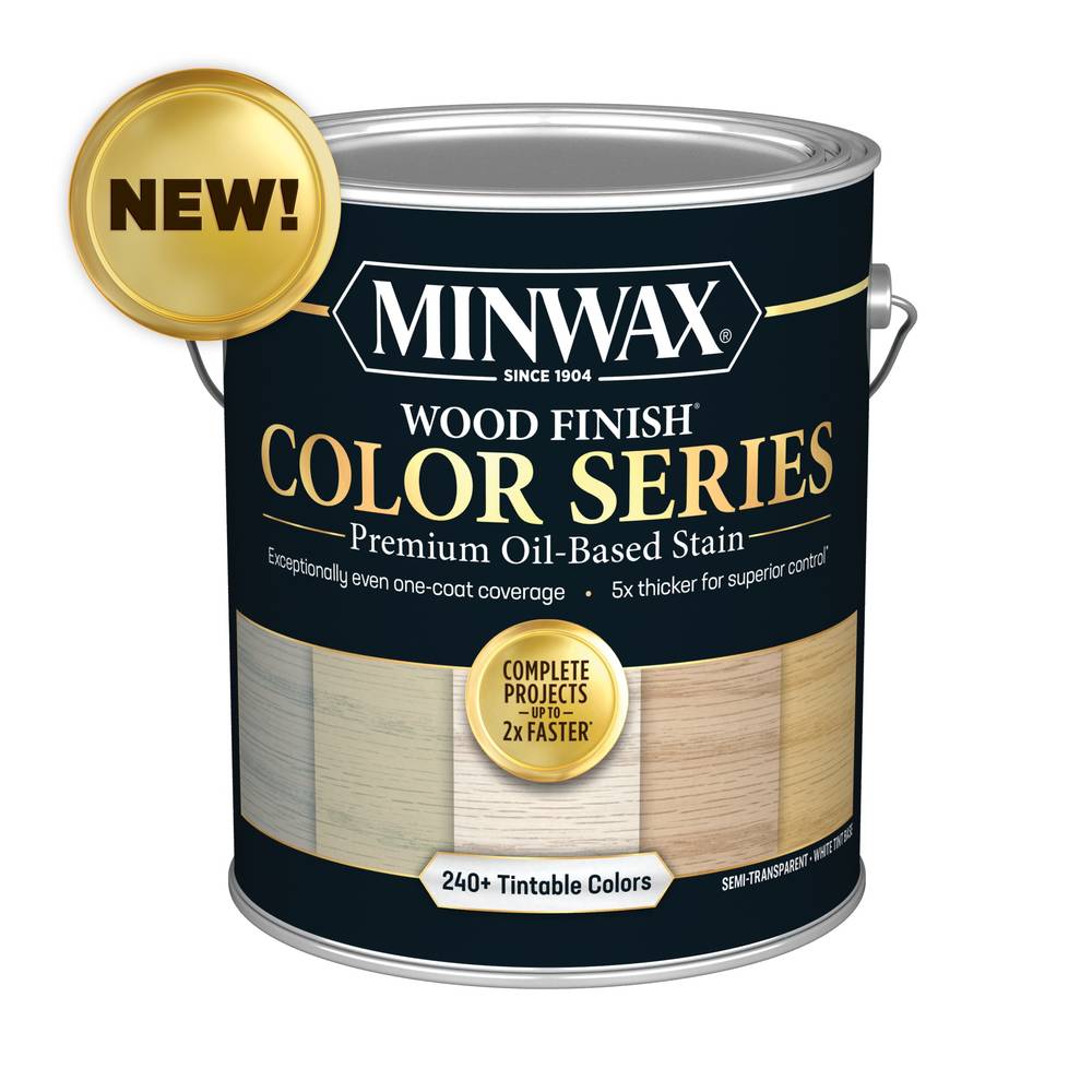 Minwax Wood Finish Color Series Oil-based White Tint Base Semi-transparent Tintable Interior Stain (1-Gallon) | 815100000