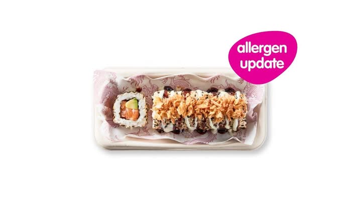 salmon & avo dragon rolls
