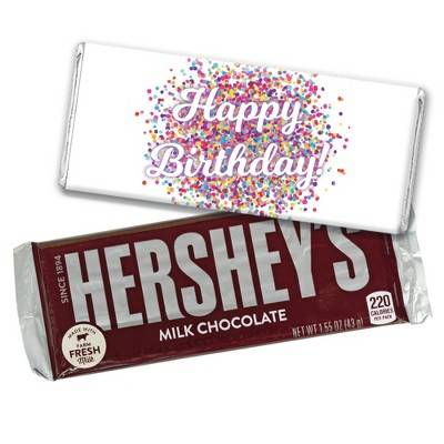 36ct Happy Birthday Candy Party Favors Hershey's Chocolate Bars by Just Candy