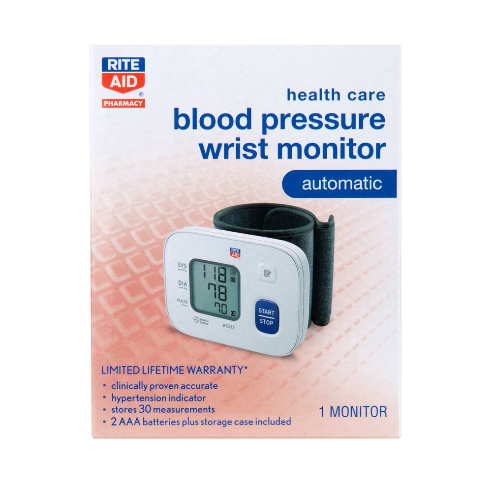 Rite Aid Blood Pressure Wrist Monitor