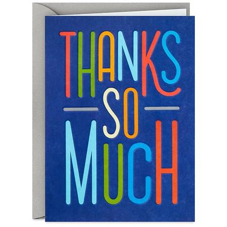 Hallmark Blank Thank-You Notes (dark blue)