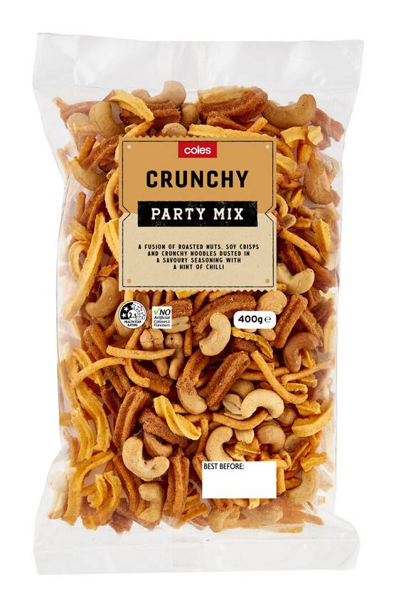 Coles Crunchy Snack Medley Party Mix 400g