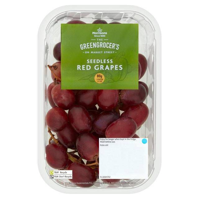 Morrisons Red Grapes 400G