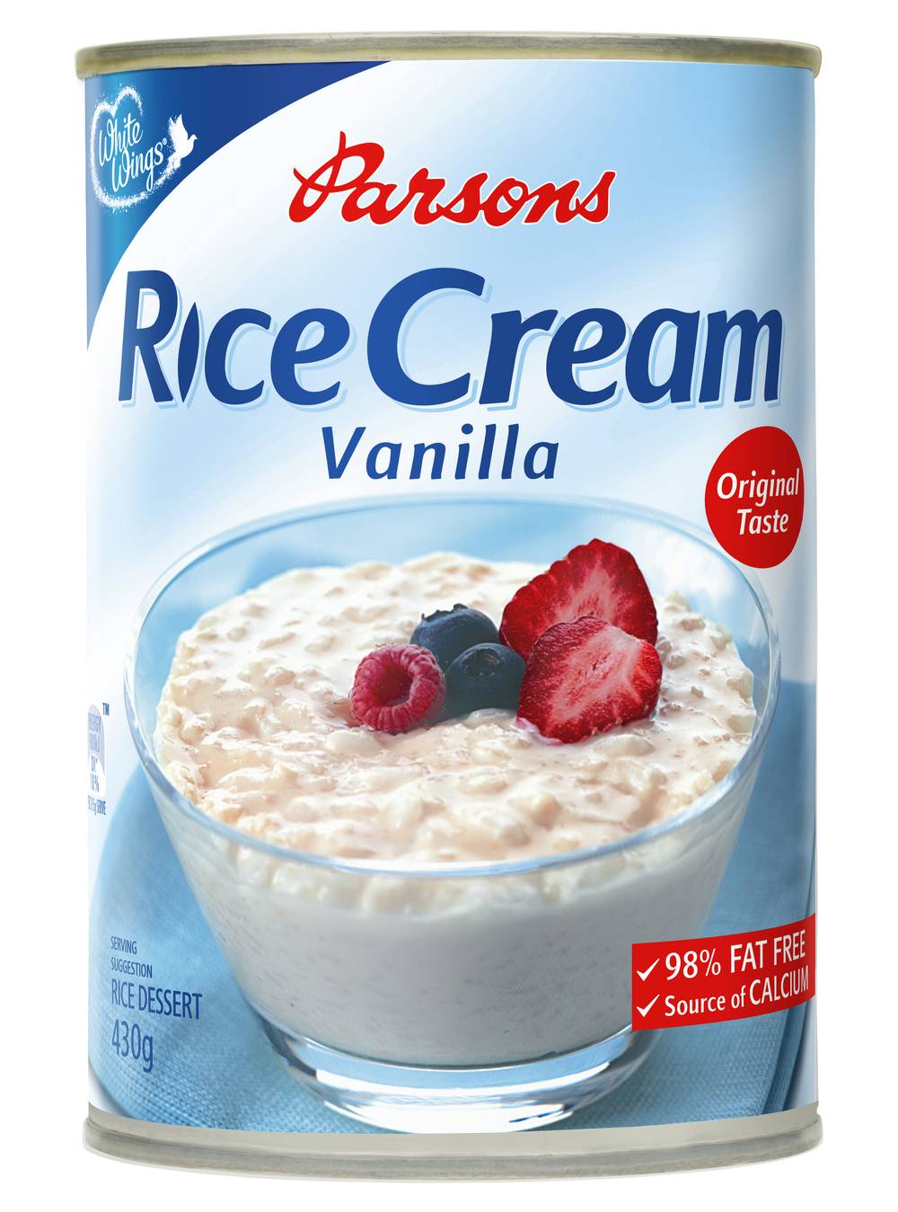 White Wings Parsons Creamed Rice, Vanilla (430g)