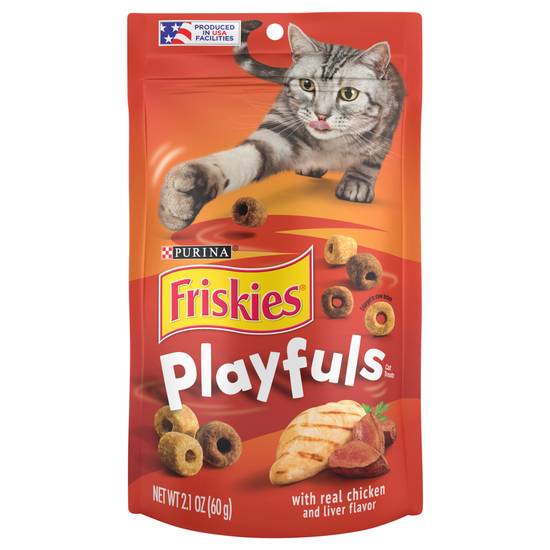 Friskies Purina Playfuls With Real Chicken and Liver Cat Treats