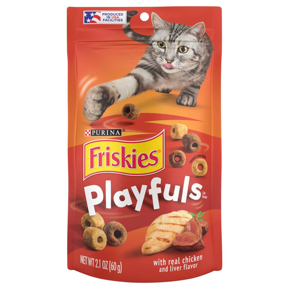 Friskies Purina Playfuls With Real Chicken and Liver Cat Treats (2.1 oz)