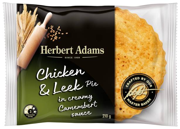 Herbert Adams Creamy Chicken & Leek Pie 210g
