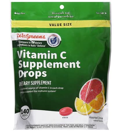 Walgreens Vitamin C Drops Assorted Citrus