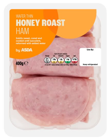 ASDA Honey Roast Ham Wafer Thin (400g)