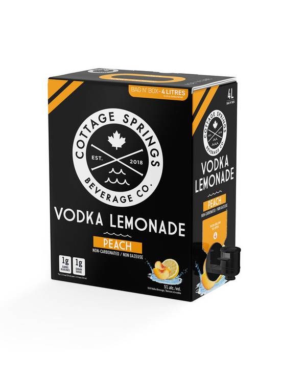 Cottage Springs · Peach Vodka Lemonade (4 L)