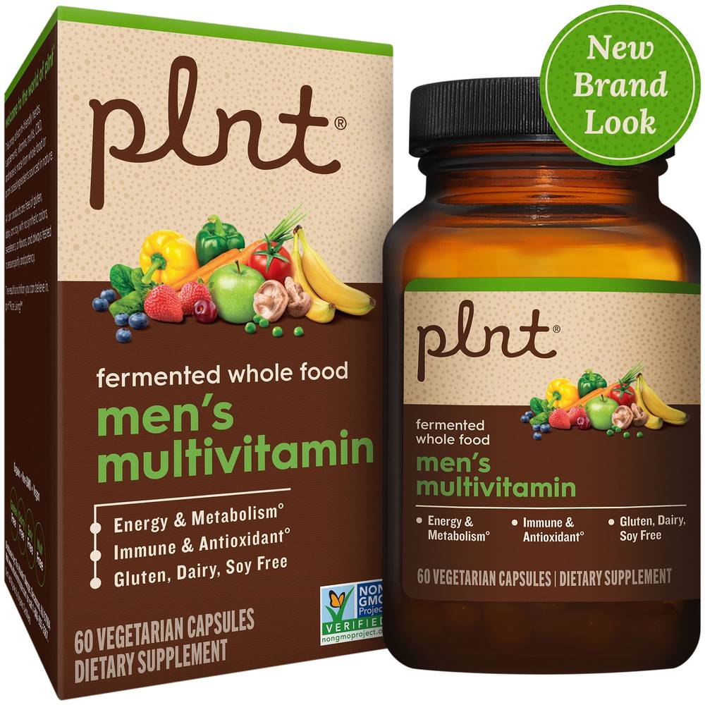 The Vitamin Shoppe Plnt Whole Food Mens Multivitamin Capsules (60 ct)