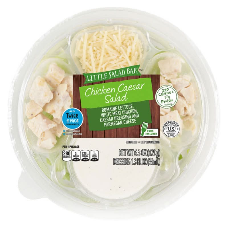 Little Salad Bar Chicken Caesar Salad Bowl (6.3 oz)