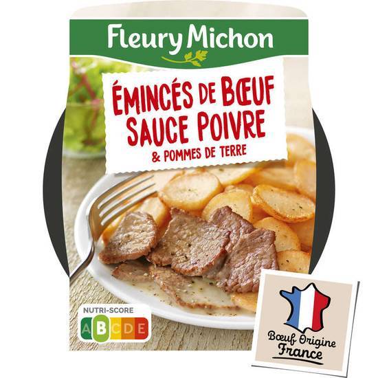 Fleury Michon Emincés de bœuf - Sauce au poivre - Pommes de terre 280 gr