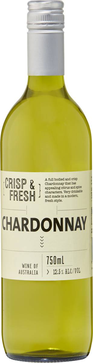 Cleanskin Crisp & Fresh Chardonnay 750ml