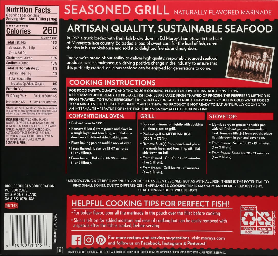 costco fish filet alaskan box instructions Morey's Marinated Wild salmon (6 fillets) Marinated Alaskan Salmon 8 Costco Frozen Prepared Seafoods,