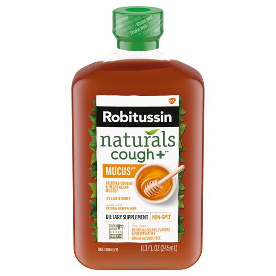 Robitussin Naturals Cough+ Mucus Relief Liquid Dietary Supplement (honey ivy leaf)