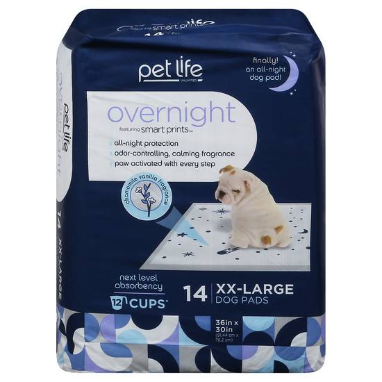 Pet Life Overnight Smart Prints Pads, Xxl, 14 Ct.