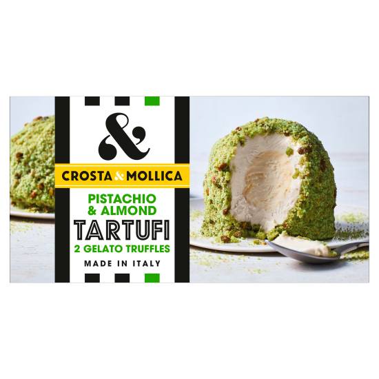 Crosta & Mollica Pistachio & Almond, Tartufi Gelato Truffles (208g)