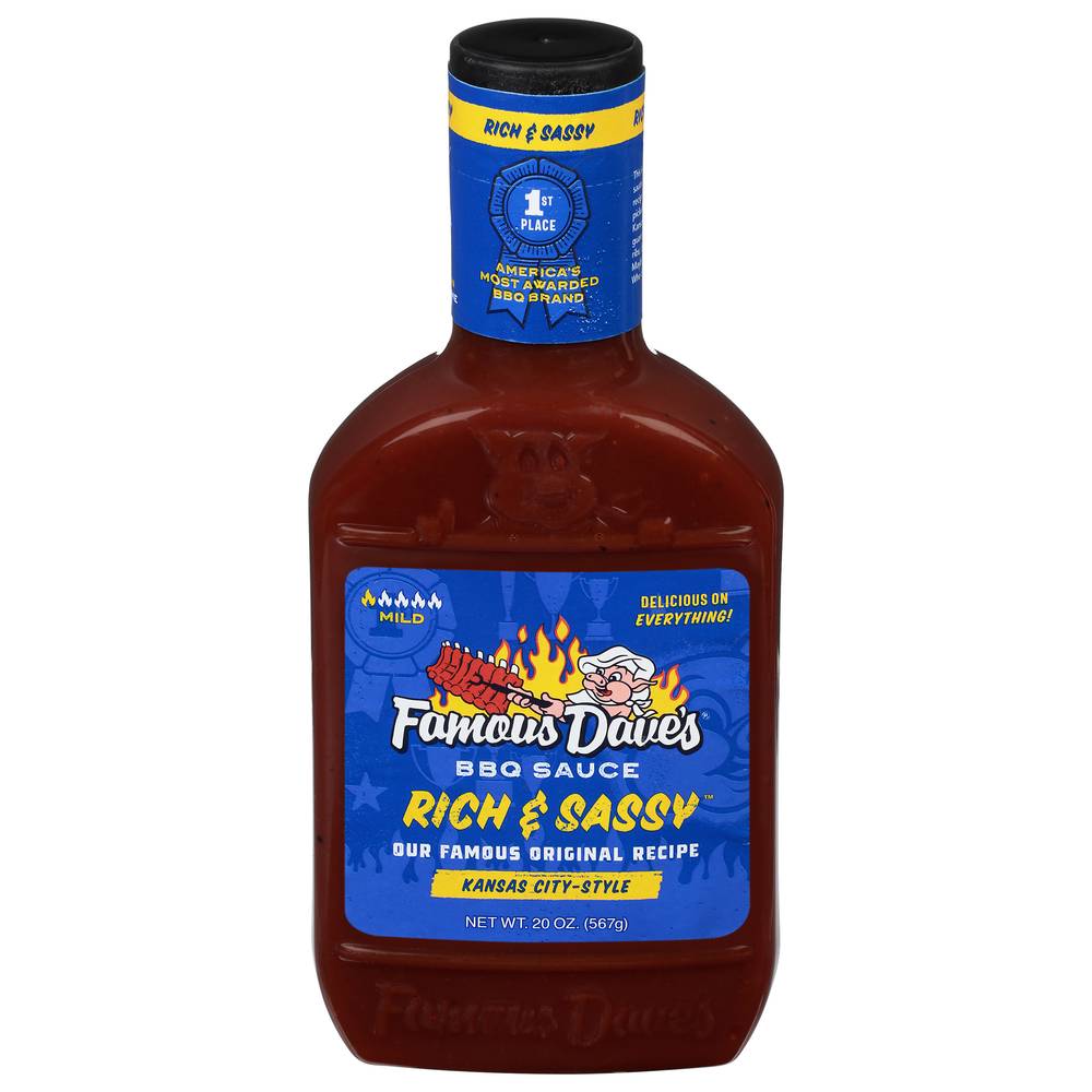 Famous Dave's Rich & Sassy Bbq Sauce (1.25 lbs)