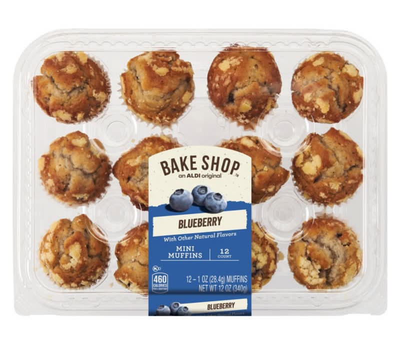 Bake Shop Bakery Mini Muffins, Blueberry (12 x 1 oz)