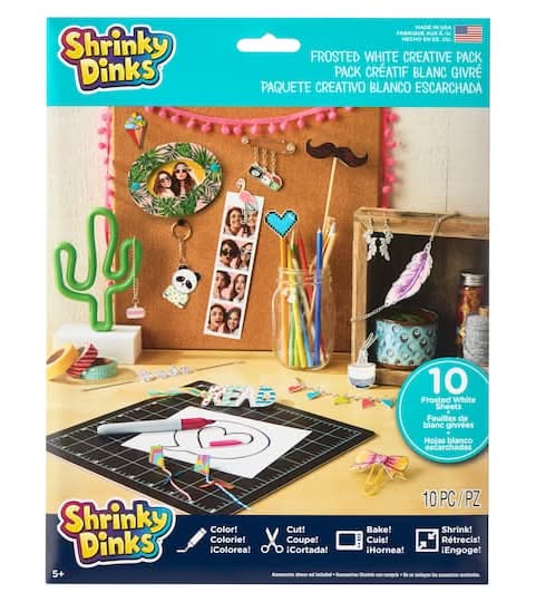 Shrinky Dinks Frosted White Creative pack (10 ct)