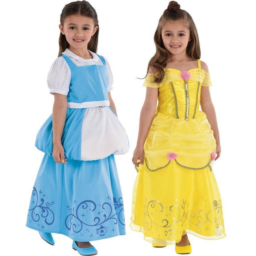 Kids' Transforming 2-in-1 Belle Costume - Disney Beauty and the Beast - Size - M