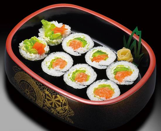 サーモンレタス太巻【 V888 】 Salmon Mayo Thick Sushi Roll